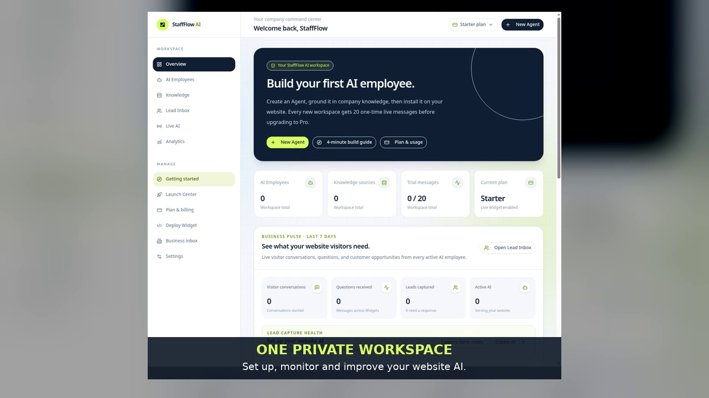 StaffFlow AI setup workspace